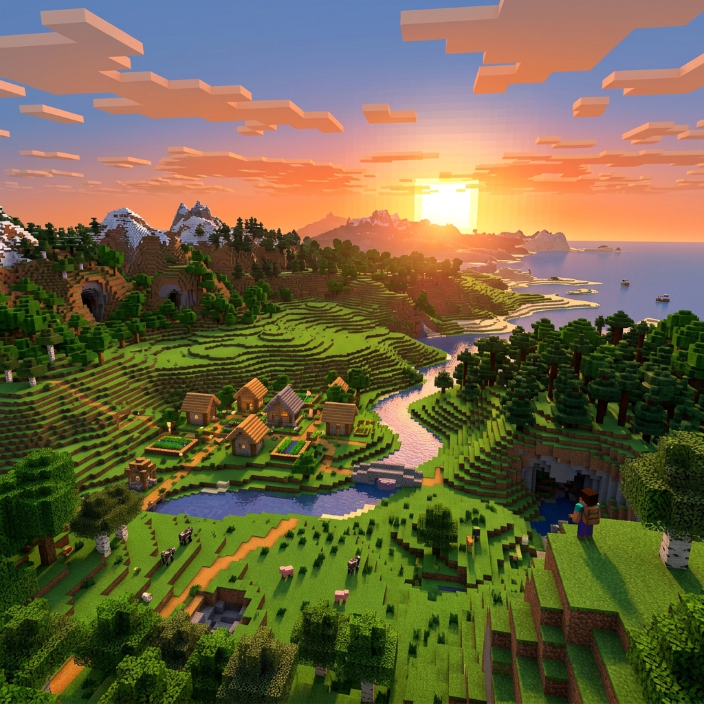 Minecraft Landscape Banner